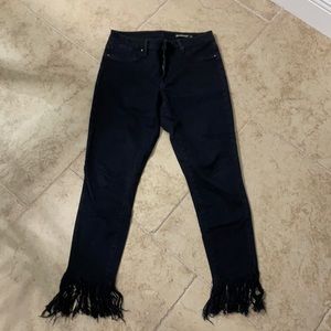 Blank NYC jeans with fringe bottom